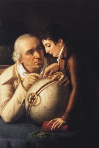 Lectie de geografie (Anne-Louis Girodete)